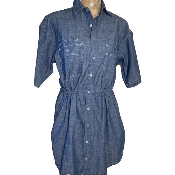 G-Star Dresses & Skirts - G-Star RAW Women's Chambray  Dress Denim Sz Medium Lightweight NWT Relaxed